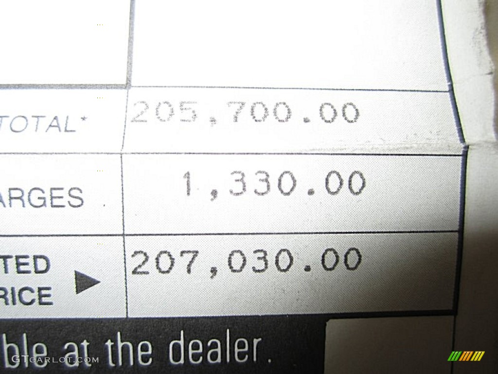 1995 Ferrari 456 GT Window Sticker Photo #68022809