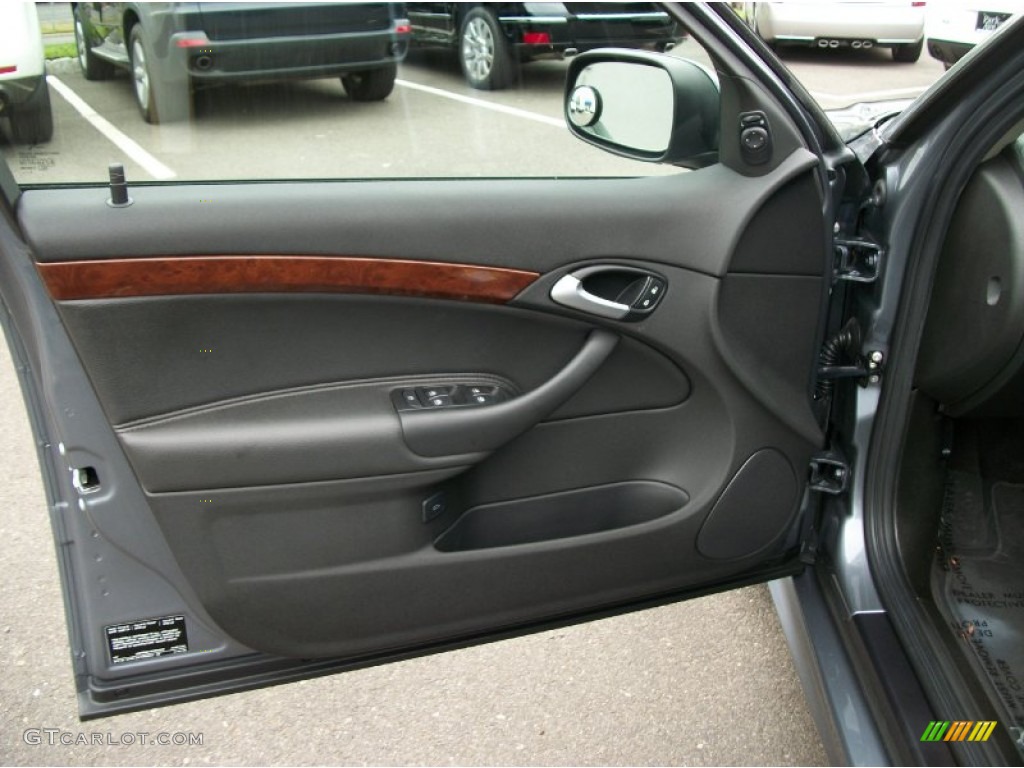 2009 Saab 9-3 2.0T SportCombi Black Door Panel Photo #68023235