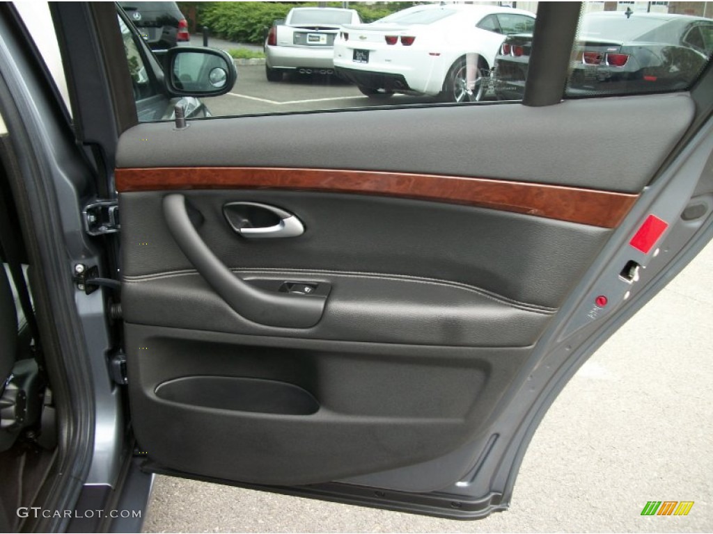 2009 Saab 9-3 2.0T SportCombi Black Door Panel Photo #68023322