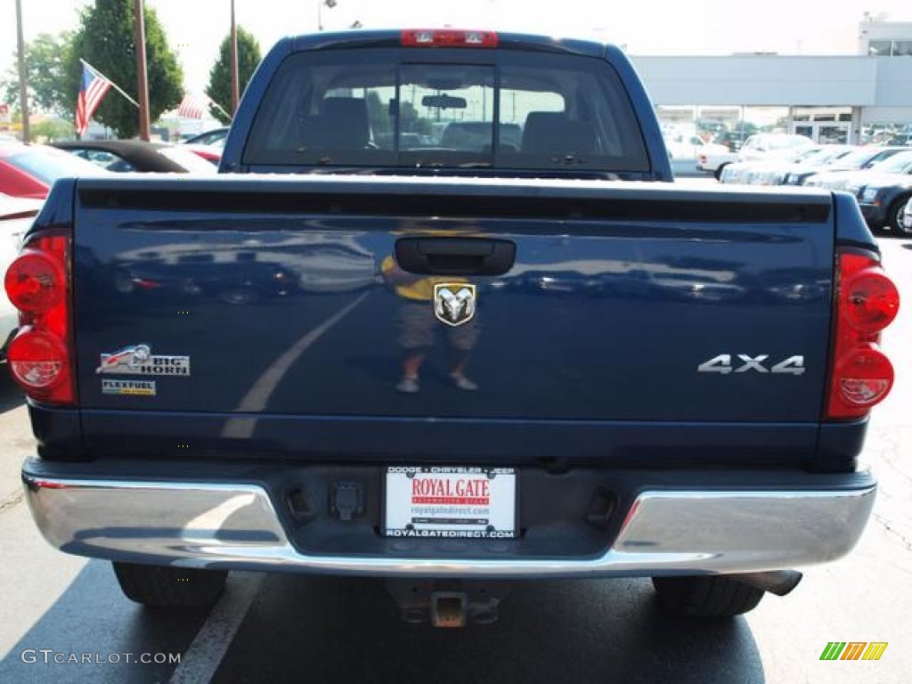 2008 Ram 1500 ST Quad Cab 4x4 - Patriot Blue Pearl / Khaki photo #5