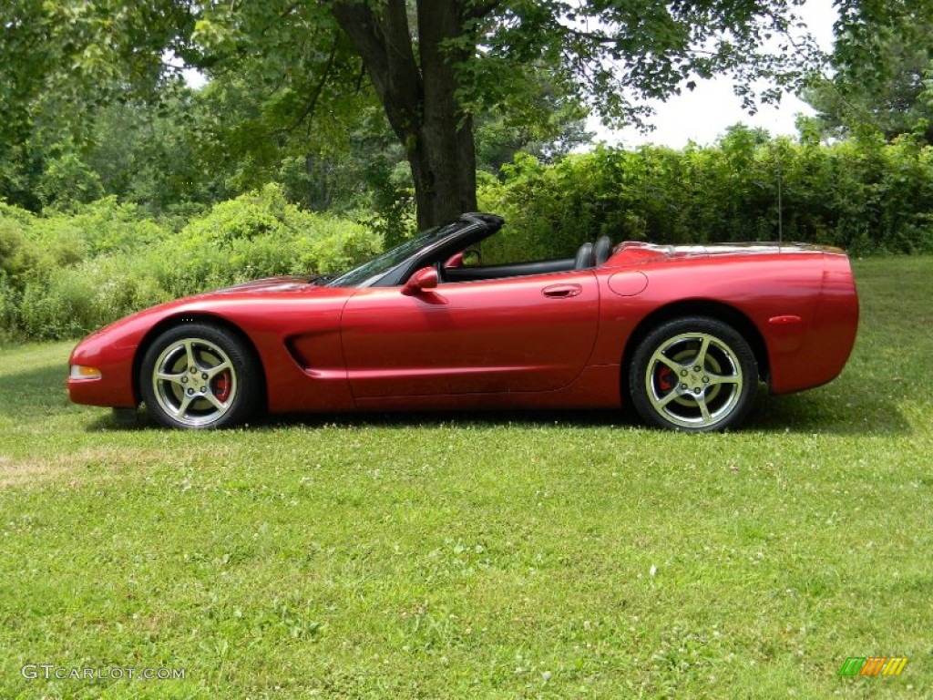 2004 Corvette Convertible - Magnetic Red Metallic / Black photo #3