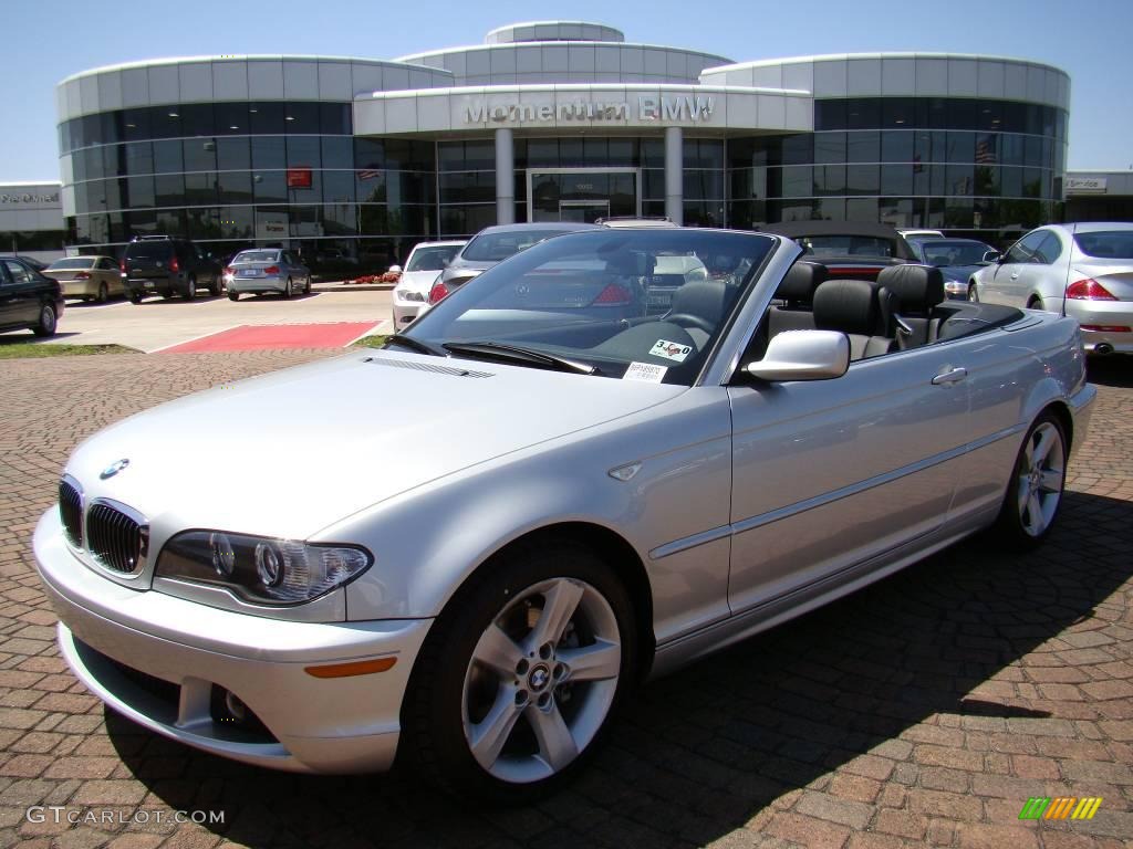 2006 3 Series 325i Convertible - Titanium Silver Metallic / Black photo #1