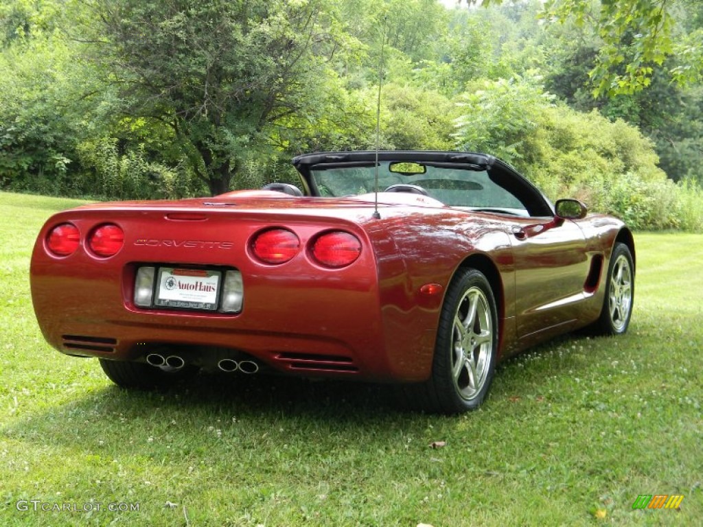 2004 Corvette Convertible - Magnetic Red Metallic / Black photo #7