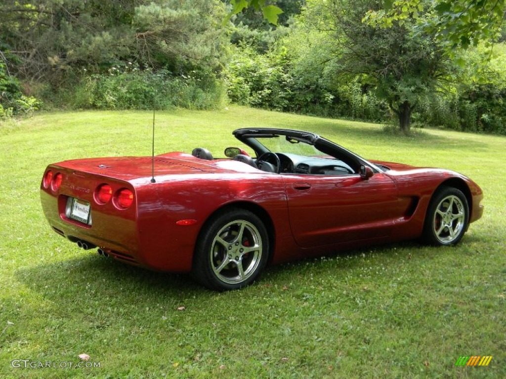 2004 Corvette Convertible - Magnetic Red Metallic / Black photo #8