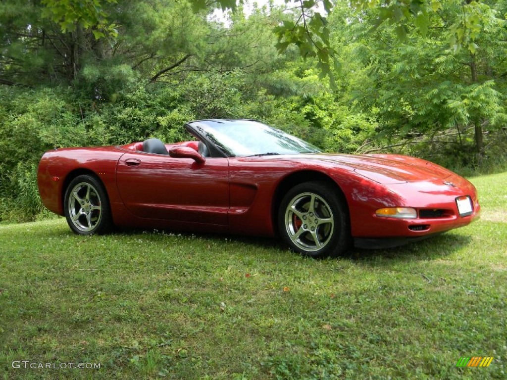 2004 Corvette Convertible - Magnetic Red Metallic / Black photo #10