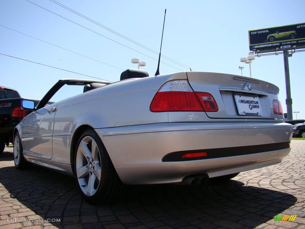 2006 3 Series 325i Convertible - Titanium Silver Metallic / Black photo #3