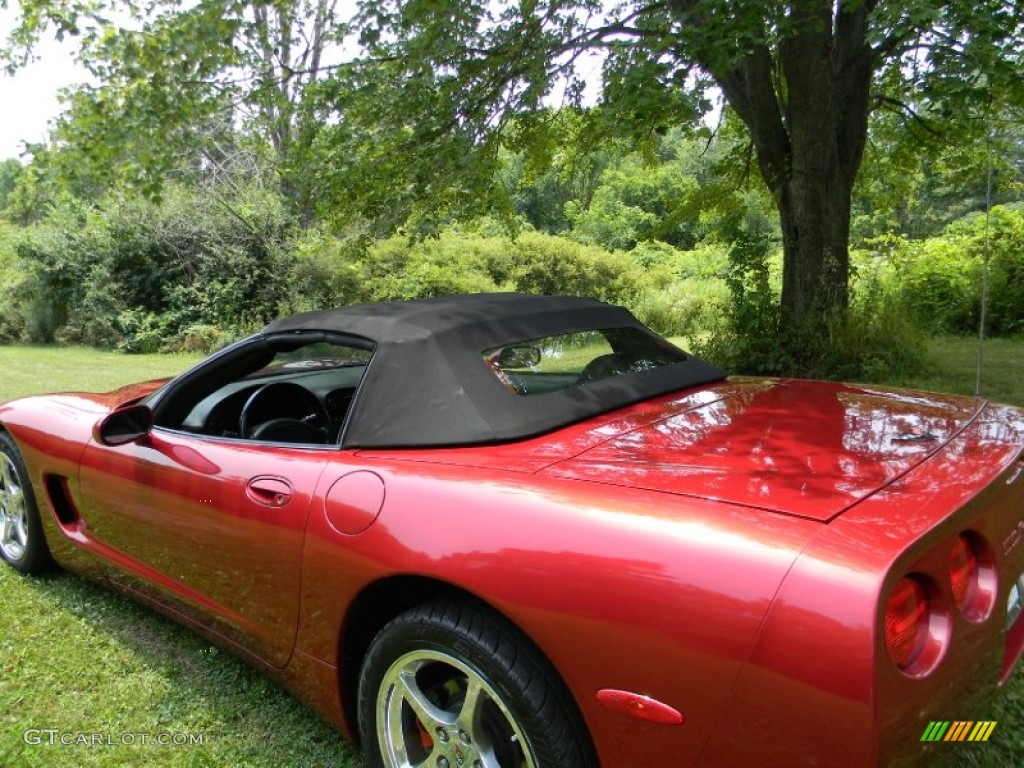 2004 Corvette Convertible - Magnetic Red Metallic / Black photo #16