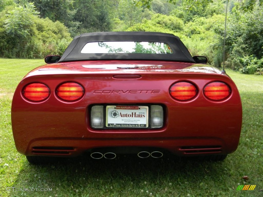 2004 Corvette Convertible - Magnetic Red Metallic / Black photo #17