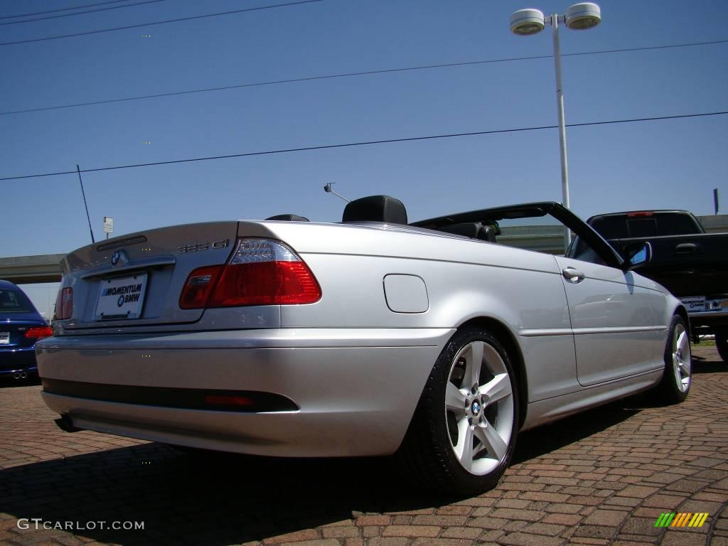 2006 3 Series 325i Convertible - Titanium Silver Metallic / Black photo #5