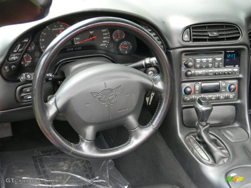 2004 Corvette Convertible - Magnetic Red Metallic / Black photo #27