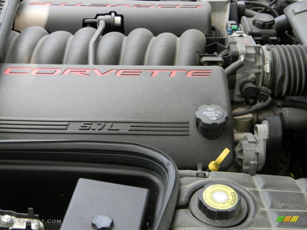 2004 Corvette Convertible - Magnetic Red Metallic / Black photo #35