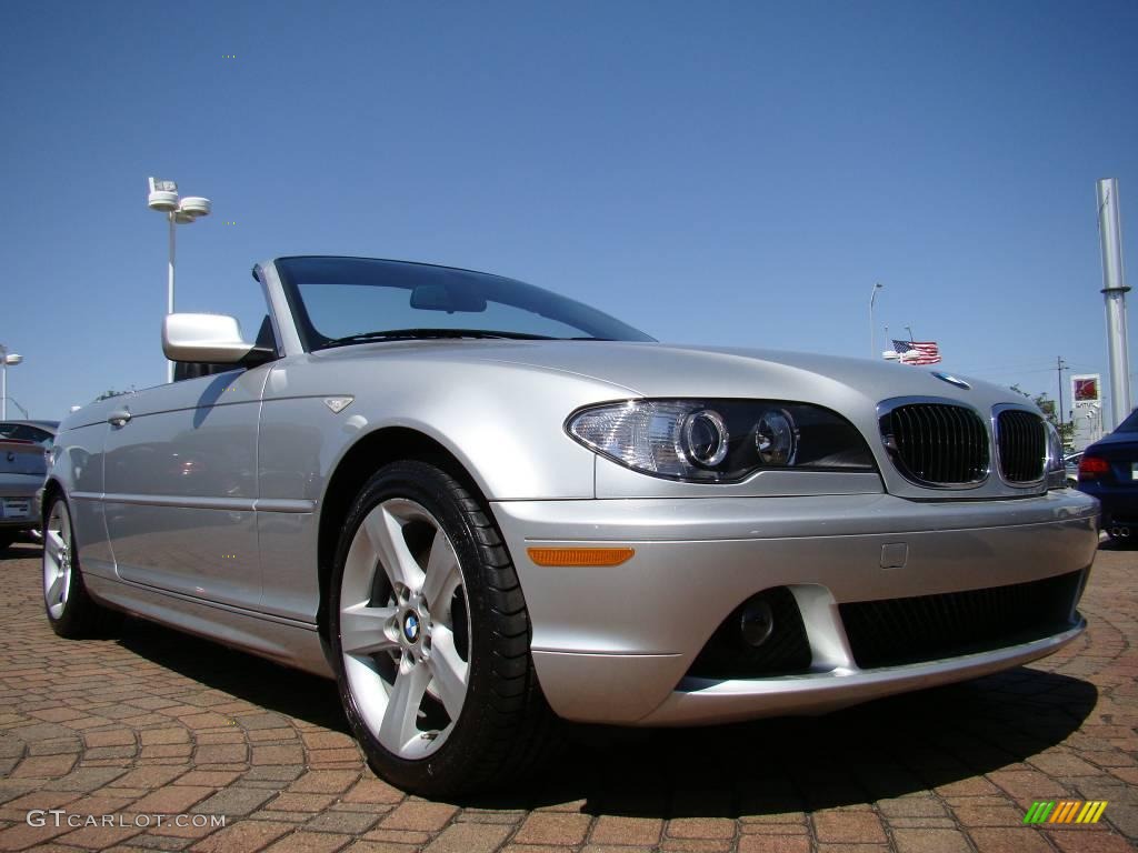2006 3 Series 325i Convertible - Titanium Silver Metallic / Black photo #7