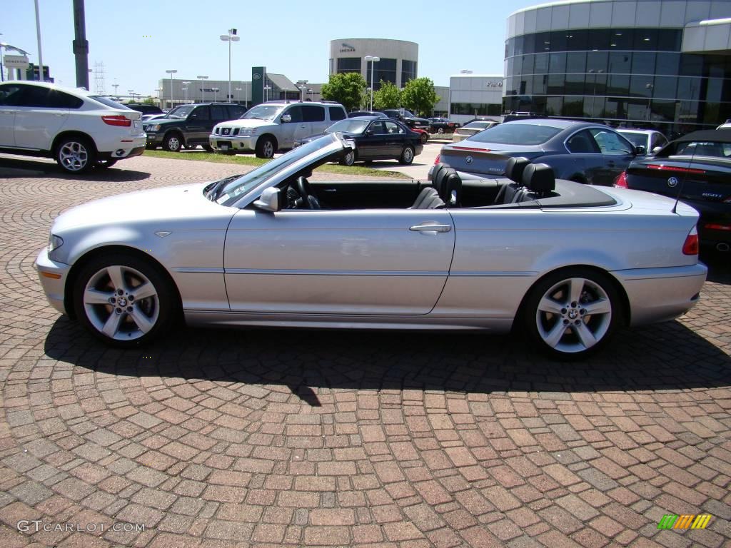 2006 3 Series 325i Convertible - Titanium Silver Metallic / Black photo #10