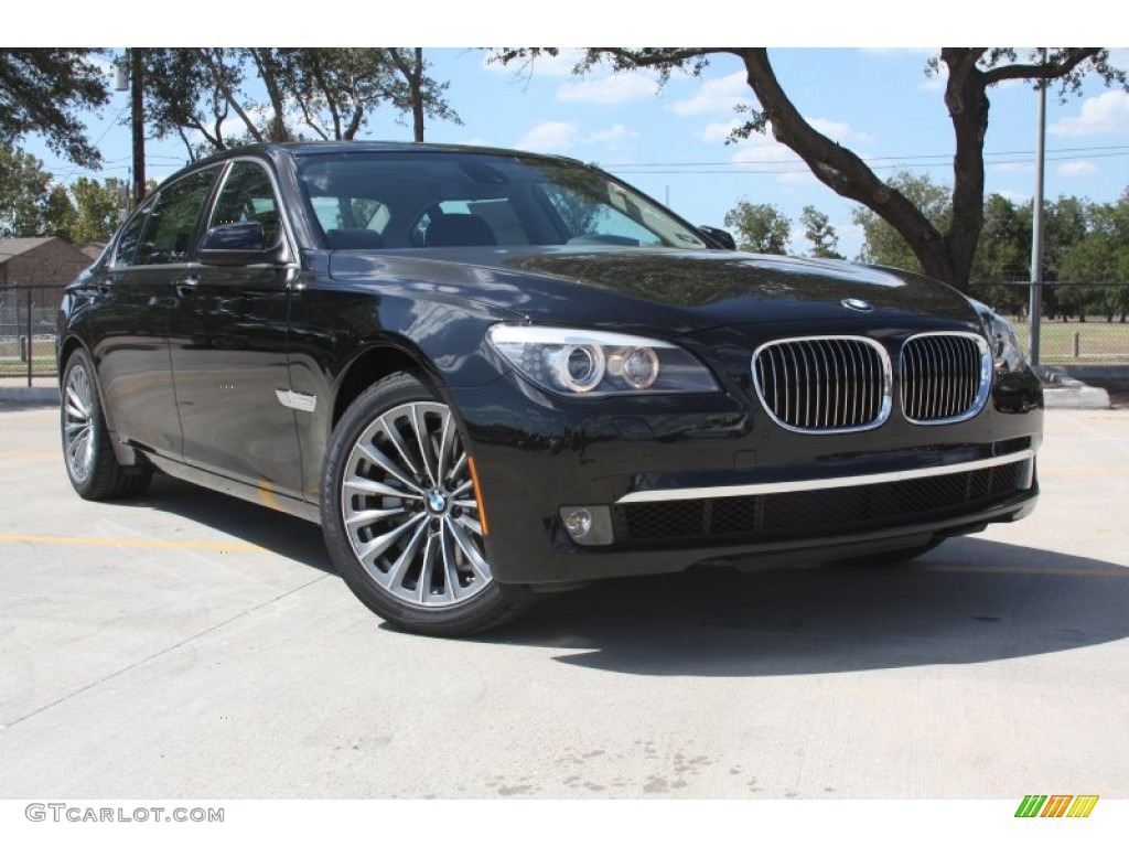 2012 7 Series 740Li Sedan - Black Sapphire Metallic / Black photo #1