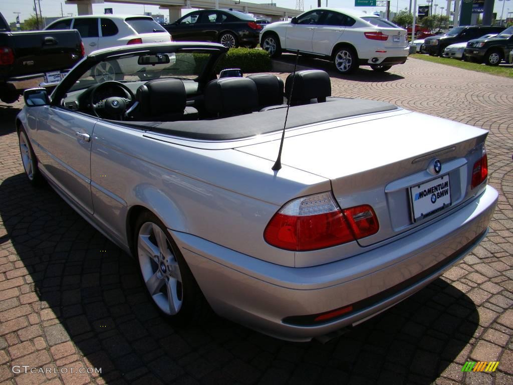 2006 3 Series 325i Convertible - Titanium Silver Metallic / Black photo #11