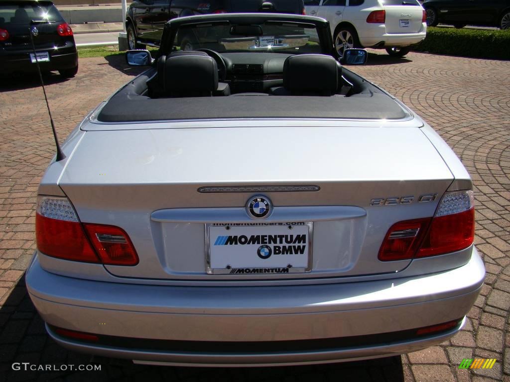 2006 3 Series 325i Convertible - Titanium Silver Metallic / Black photo #12