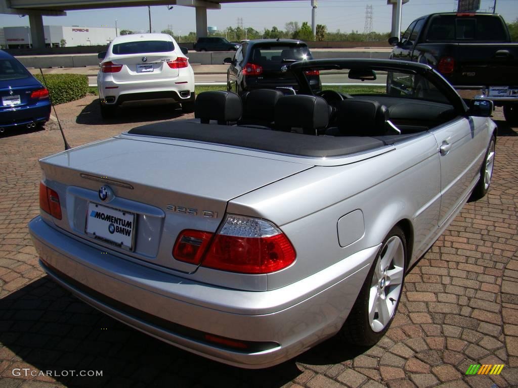 2006 3 Series 325i Convertible - Titanium Silver Metallic / Black photo #13