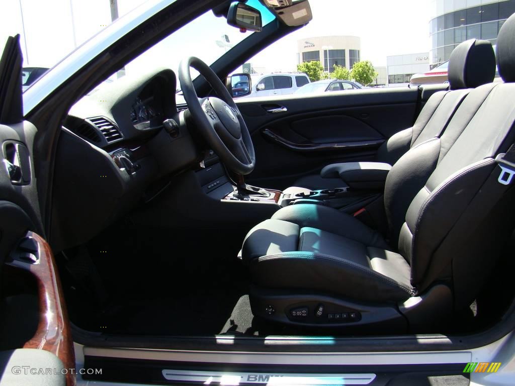 2006 3 Series 325i Convertible - Titanium Silver Metallic / Black photo #17