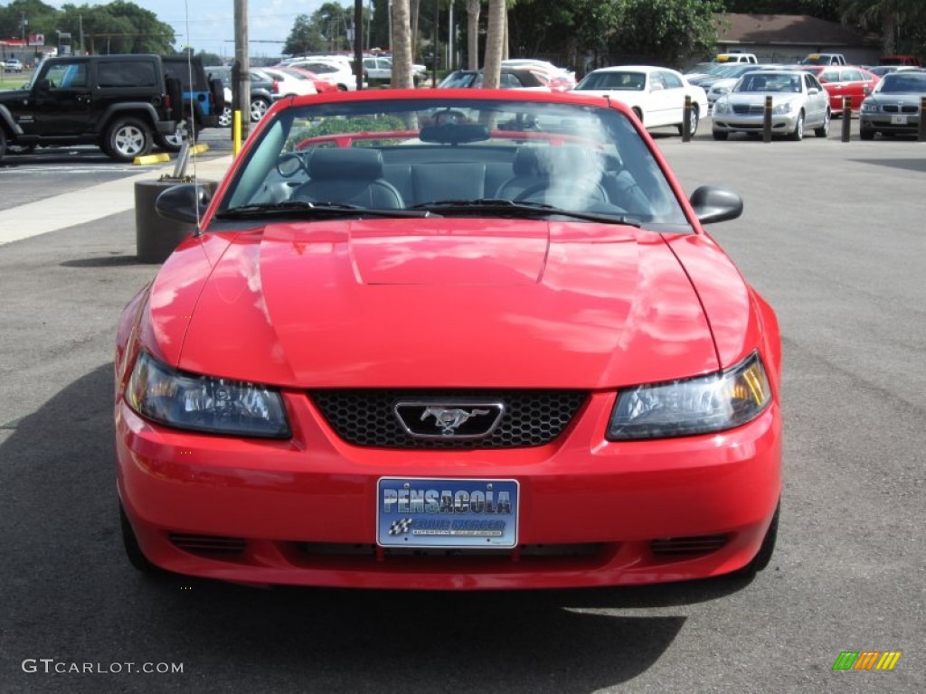 2004 Mustang V6 Convertible - Torch Red / Dark Charcoal photo #5