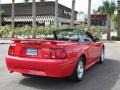 2004 Torch Red Ford Mustang V6 Convertible  photo #13