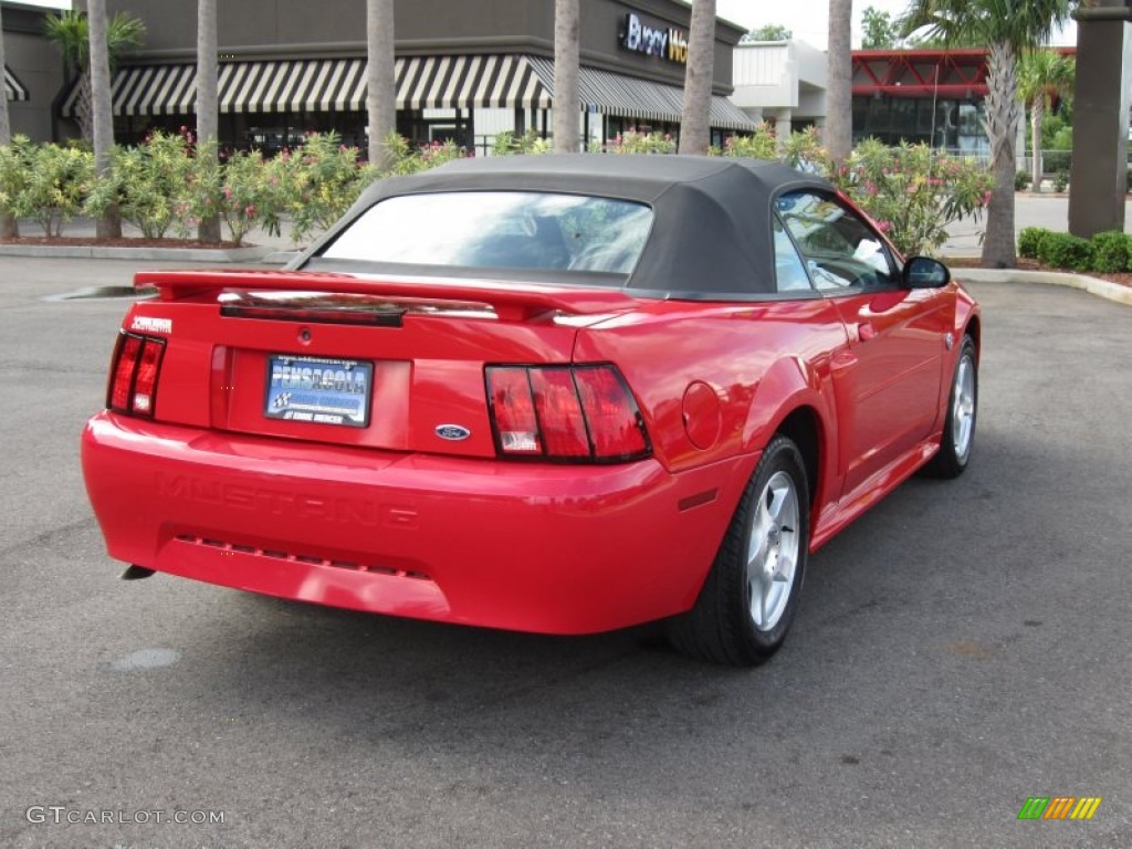2004 Mustang V6 Convertible - Torch Red / Dark Charcoal photo #14