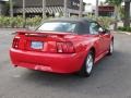 2004 Torch Red Ford Mustang V6 Convertible  photo #14