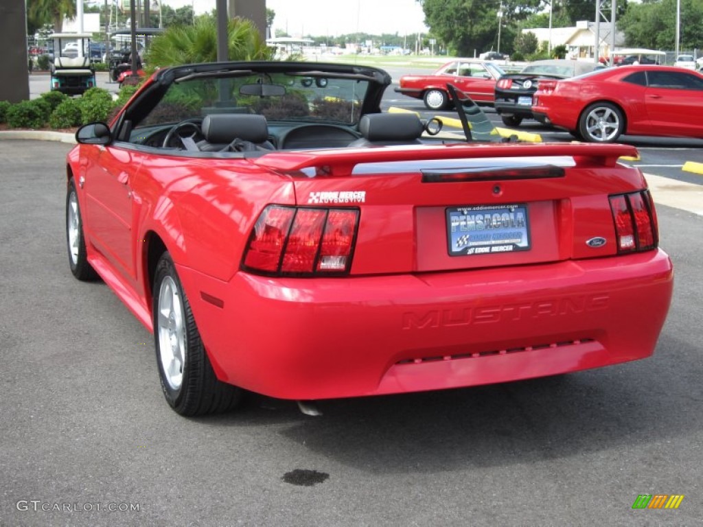 2004 Mustang V6 Convertible - Torch Red / Dark Charcoal photo #17
