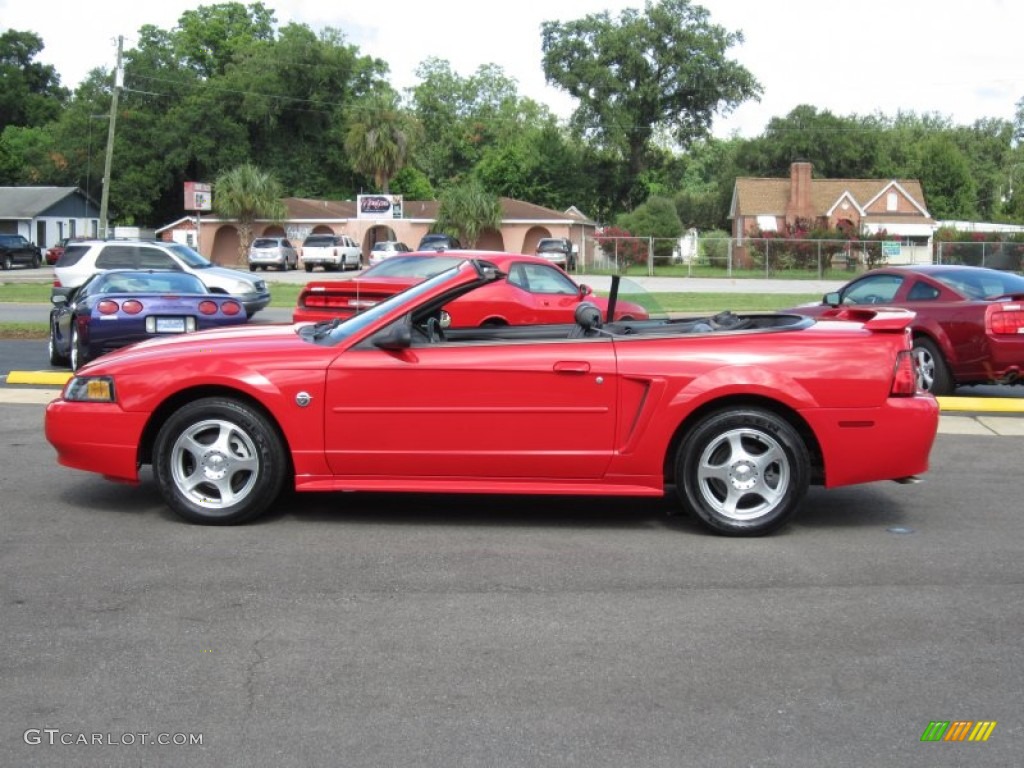 2004 Mustang V6 Convertible - Torch Red / Dark Charcoal photo #21