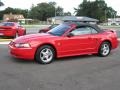 2004 Torch Red Ford Mustang V6 Convertible  photo #24