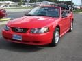 2004 Torch Red Ford Mustang V6 Convertible  photo #25