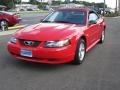 2004 Torch Red Ford Mustang V6 Convertible  photo #26