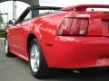2004 Torch Red Ford Mustang V6 Convertible  photo #30