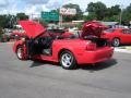 2004 Torch Red Ford Mustang V6 Convertible  photo #36