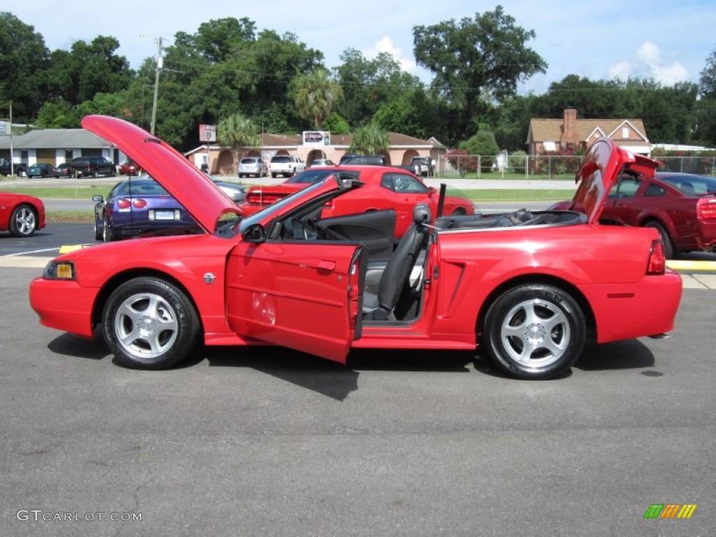 2004 Mustang V6 Convertible - Torch Red / Dark Charcoal photo #37