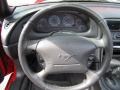 Dark Charcoal 2004 Ford Mustang V6 Convertible Steering Wheel