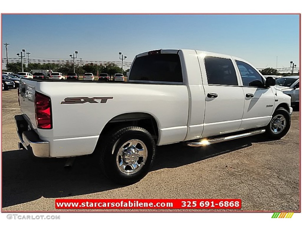 2008 Ram 1500 SXT Mega Cab - Bright White / Medium Slate Gray photo #10