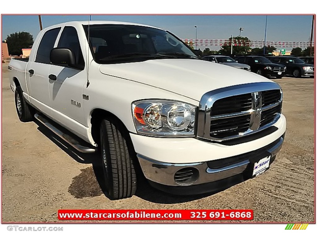 2008 Ram 1500 SXT Mega Cab - Bright White / Medium Slate Gray photo #12