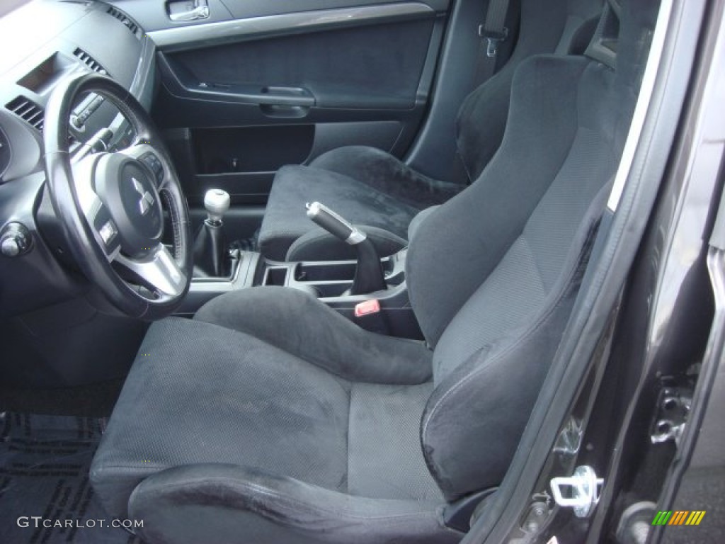 Black Interior 2008 Mitsubishi Lancer Evolution GSR Photo #68028058