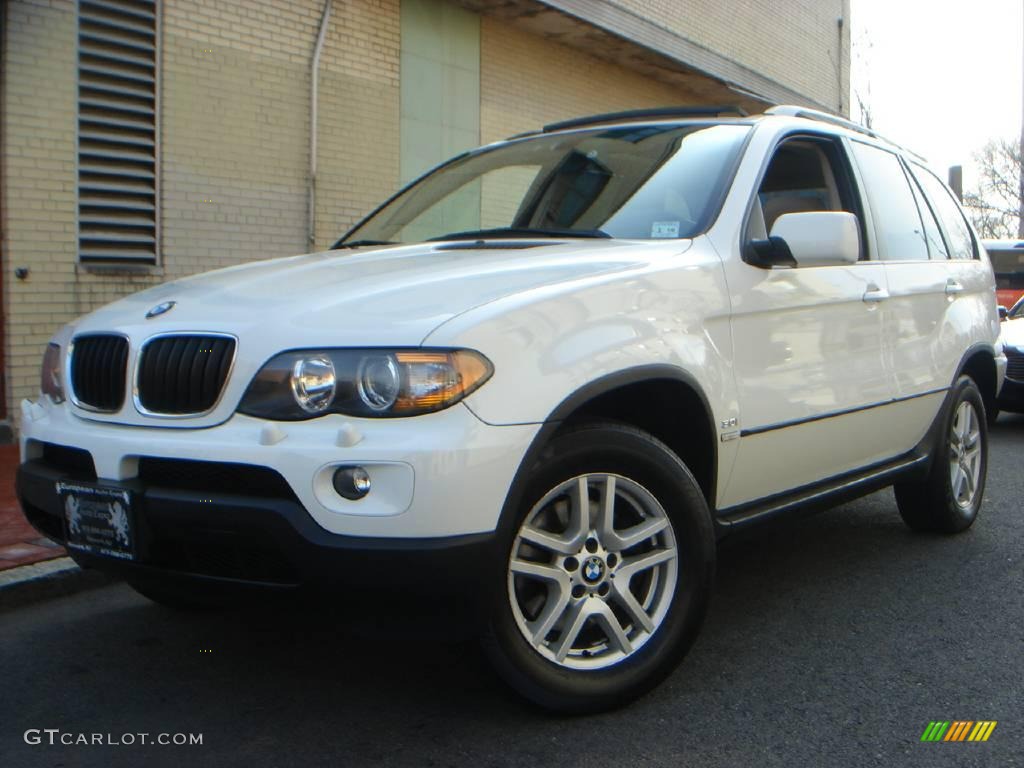 2006 X5 3.0i - Alpine White / Beige photo #1