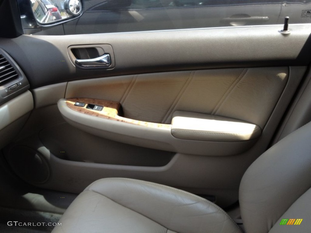 2003 Accord EX-L Sedan - Desert Mist Metallic / Ivory photo #15