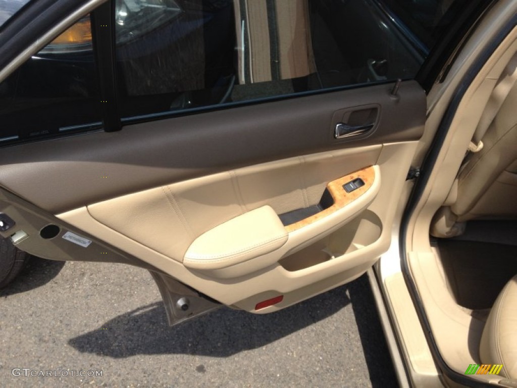2003 Accord EX-L Sedan - Desert Mist Metallic / Ivory photo #17