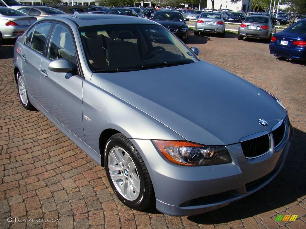 2007 3 Series 328i Sedan - Arctic Metallic / Beige photo #15