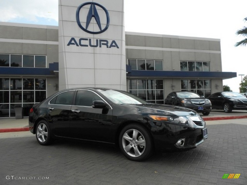 2012 TSX Technology Sedan - Crystal Black Pearl / Parchment photo #1