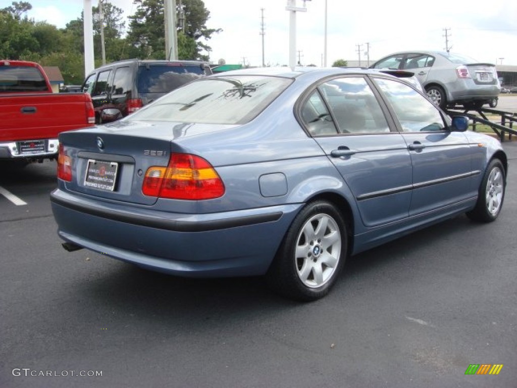 2003 3 Series 325i Sedan - Steel Blue Metallic / Sand photo #4