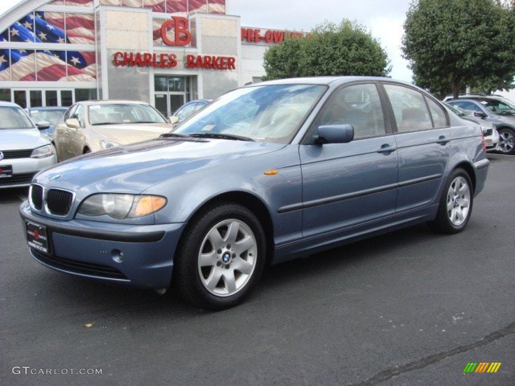 2003 3 Series 325i Sedan - Steel Blue Metallic / Sand photo #6