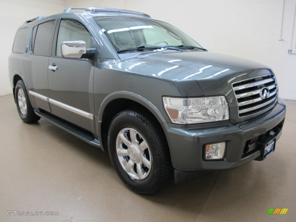 2005 QX 56 4WD - Silver Graphite Gray / Willow photo #1