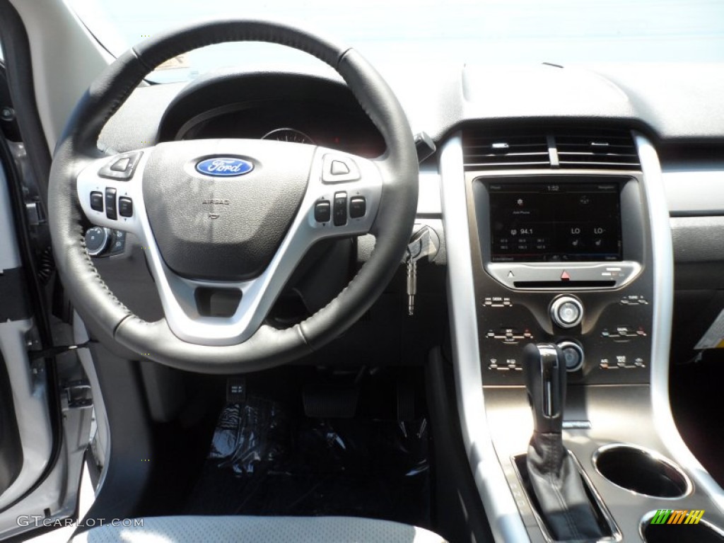 2013 Ford Edge SEL EcoBoost SEL Appearance Charcoal Black/Gray Alcantara Dashboard Photo #68031737