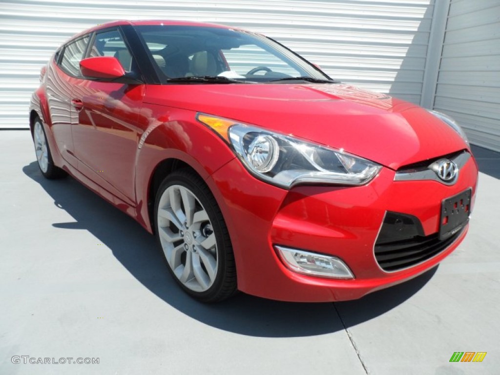 2012 Veloster  - Boston Red / Gray photo #1