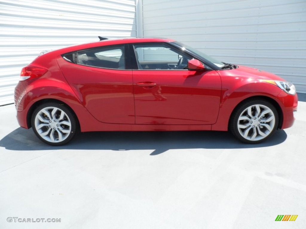2012 Veloster  - Boston Red / Gray photo #2
