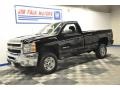 2013 Black Chevrolet Silverado 2500HD Work Truck Regular Cab 4x4  photo #27